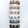  CHMA010 - Armbänder für 5 MINI Schmuckdruckknöpfe gemischt 
