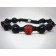 SH001_8 Shamballa Armbänder - rot